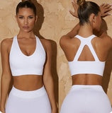 Seamless Wide Ribbed Sports Bra Top