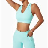 Hooded Sports Bra Top