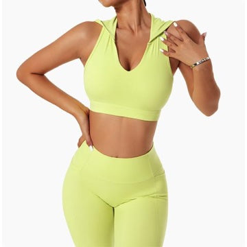 Hooded Sports Bra Top