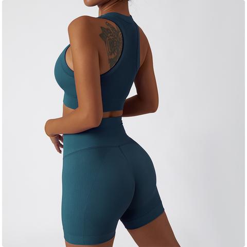 Ribbed Seamless Racer Short (6inches)