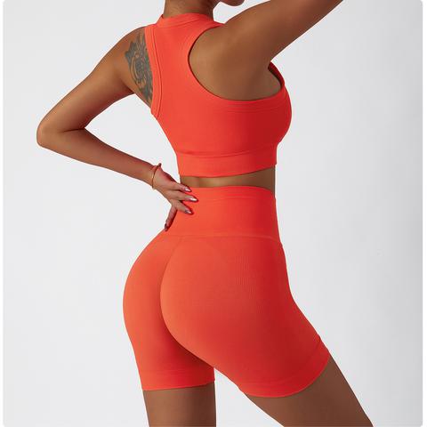 Ribbed Seamless Racer Short (6inches)